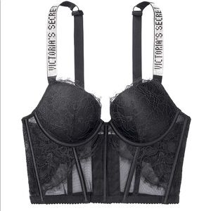 Victoria’s Secret black Rhinestone bra top